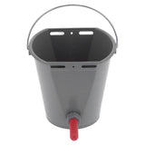 8L Feeder Bucket with 2 Nipple Milk Feeding Barrel Livestock Farm Accessory GrayFor Calf V1294-YM0901-3111210205111