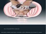 PinkHairWashingBasinWaterproofRingDrainBasket V1221-PINK-WATERPROOFRING-DRAINAGEBAG