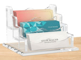 Acrylic Business Card Holder, Stable Base Structure, Display and Storage, Resistant to Breakage or V1366-AZ2-W-15160