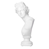 Nordic Style Character Figurine Bust Statue Craft Ornament for Desktop Living Room OfficeWhite V1294-YM0901-3115210118112