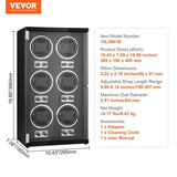 Watch Winder, Watch Winder for 6 Men's and Women's Automatic Watches, with 6 Super Quiet Japanese V952-SBZDSLH6Z0009EZVIV3