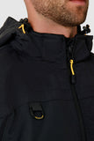 Caterpillar Mens Waterproof Zip Jacket w Hood Chinook CAT Winter Ski in Black - 3XL V563-1310017-016_BLK-3XL