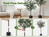 Artiss 155cm Artificial Olive Tree Faux Trees Indoor Decor Artificial Plants Lifelike Plant AP-TREE-OLIVE-155