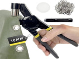 Heavy Duty Grommet Tool Kit Die and 300 Sets of 10MM Grommets,Handheld Manual Eyelet Tool Rivet V1192-AZ-W-0350