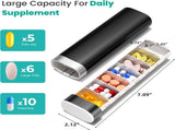 7-Day Slide-Out Pill Organizer Travel Pill Case with Easy-to-Use Design Drawer-Style Daily V1259-DP01-A-2397
