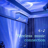 Projector for Bedroom with Bluetooth Speaker, Northern Lights Projector for Bedroom/Game Rooms/Home V1370-AZ4-06657