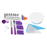 Cake Turntable Set Decorating Table Decorating Piping Nozzle Silicone Bag DIY Baking Set V1294-YM0626-3118220306711