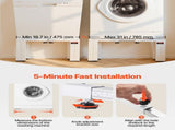 Laundry Pedestal, 305 mm Height, Washer and Dryer Pedestals with 544 kg Weight Load Capacity, V952-BXGKSSZJBDL1KFCCH001V0