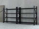 Giantz 4Mx2.4M Garage Shelving Warehouse Rack Black WR-F-20246-200BK-ABCX2