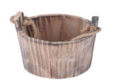 Wooden Bucket Flowerpot Wooden Bucket Flowerpot, Weather Resistance Breathable Decorative Wall V1369-AZ3-W-16079