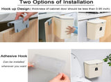 Hanging Kitchen Compost Bin with Lid for Cabinet Door or Wall, No-Drill Adhesive Mount, Odor-Proof & V1107-CS-GBSLJTM