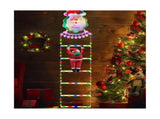 Santa Climbing Light Cute Decorative Xmas Ladder Light for Wall Tree Yard Garden V1294-YM0901-3115240080711