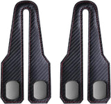 Car Seat Back Double Hook, Universal Premium Stitched Leather and Aluminum-Magnesium Alloy Double V1258-DP02-F-45