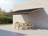 Outdoor Folding Arm Awning Retractable Sunshade Canopy Black 5.0m x 2.5m V63-842781