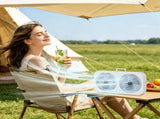 Double Head Portable USB Fan, Three Adjustable Wind Speeds, High Power Fan for Home, Office, V1192-AZ-W-24448