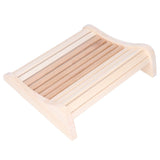 Sauna Pillow Relieving Pain Convenient Practical Relaxing Comfortable Ergonomic Design Wooden Back V1294-YM0715-3111210464411