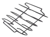 Rib 4 Rows Capacity Compact Portable Iron Material Black Durable Reusable Barbecue Standing Rib V1294-YM0715-3111220163111