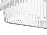 Bath Organizer Basket Stylish Clear Stripe Large Capacity Shower Storage Organizer with Handle for V1294-YM0703-3117230123811