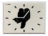 Wall Clock Innovative Nordic Style Cute Cat Pattern Silent Prevents Ticking Living Room Wall Clock V1294-YM0706-3115230057212