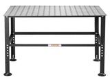 Welding Table 36" x 24", 800LBS Capacity Welding Workbench Table, Heavy-Duty Work Bench with 0.63" V952-GDXHZ800LB36HJ2L5V0