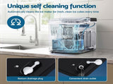 Devanti Ice Maker Machine Portable 12kg Countertop w/Self Cleaning 1.2L Black IM-ZB-OL-15A-BK