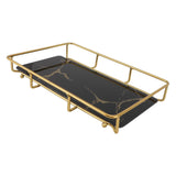 Bathroom Vanity Tray Modern Stylish Anti Slip Kitchen Sink Countertop Storage Organizer L Black V1294-YM0710-3112230084114
