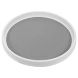 Grey Rotating Spice Rack Organizer with Round Tray for Kitchen and Bathroom Storage V1192-AZ-W-20590