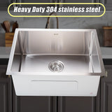 600x450mm Handmade 1.5mm 16 Gauge Stainless Steel Kitchen Laundry Sink with Waste V63-846391