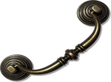 10 Pack 4.25"Hole Center Shabby Chic Drawer Handles Antique Bronze Kitchen Cabinet Drop Bail V1188-YT-A-884