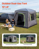 VEVOR SUV Camping Tent Outdoor SUV Tent with Rainfly Waterproof for 5-8 Person， 8.2 x 10.1 x 7.5 ft V952-CZZPCHK108FTS8UF8V0