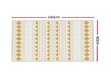 Artiss Rug 160x230cm Area Rug Washable Mat Large Carpet Soft Short Pile Ella FLR-BSM01-160X230-YE