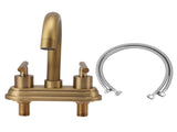 G1/2 Sink Faucet Antique 2 Handle Hot Cold Water Full Copper Basin Mixer Tap for Kitchen Bathroom V1294-YM0901-3112230046011