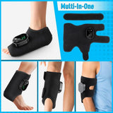 Black Cordless Ankle Heating Pad, Foot and Ankle Massager with Heat Foot Renew Triple V201-MAS3063BL8AU