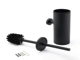 Matt Black Stainless Steel Round Toilet Brush Wall Holder Cup Bathroom Accessary V1233-E69013BL