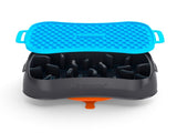 4-in-1 Slow Feeder Dog Bowl - Dark Grey Bowl with Blue Lickmat V1023-SF-4IN1-DG_DB