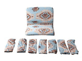 8PCS Stretchy Covers for Dining Room Polyester Removable Washable Universal Stylish Parson V1294-YM0901-3117230390111