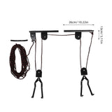 Pulley Set for Garage Ceiling Bike Storage Lift, Heavy Duty Black V1369-AZ3-W-21642