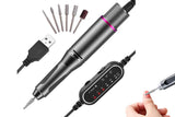 Electric Manicure Tools Kit File Machine Cordless Nail Drill Trimmer Nail Grind Trim Polish-Purple V1263-JX-7476-2