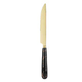 Cutlery Set Black Gold Rimmed Ceramic Stainless Steel Spoons Forks Cutting Tools for Steak Western V1294-YM0901-YM888TM01-24-CB005-B5-0076