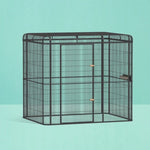 i.Pet Bird Cage Large Walk-in Aviary Budgie Perch Cage Parrot Pet Huge 203cm PET-BIRDCAGE-H203-BK-ABCD