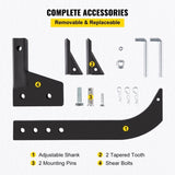 Hitch Mounted Ripper, 40.6cm Shank Length Box Scraper Shank, 4 Hole Site Box Blade for Tractor, 2 V952-PTQLTYCHSBD1609FFV0
