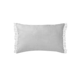 Vintage Design Homewares Dove Grey French Linen Filled Cushion Oblong - 35cm x 55cm V442-HIN-CUSHION-FRENCHLINEN-DOVEGREY-RE