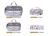 Newborn Diaper Bag Set with Changing Pad 4-Piece Baby Organizer, Large Capacity Mom Backpack, V1107-CS-MMBSJTHU