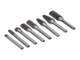 8pcs Tungsten Carbide Burr Bits Dia 6mm Rotary File Set for Wood Carving Metal Working V1294-YM0523-3111210398411