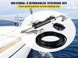 Hydraulic Steering Kit 300HP Hydraulic Steering Compact Cylinder Hydraulic Outboard Steering Kit V952-XWYYFXBTJ300HP001V0