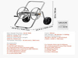 Water Hose Reel Cart, 6096/9144 cm High-Pressure Garden Hose Cart, Hoses Reel Carts with Two Wheels, V952-SGJPC2JLTG20Y0269001V0