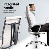 Artiss Office Desk and Chair Set L Shape Computer Desk 150cm with Storage Cabinet & Drawers, FURNI-DESK-L-8147H-WH