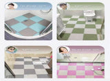 White And Yellow DIY Interlocking Non-Slip Floor Tiles - 12-Pack PVC Drainage Mat for Shower & V888-ELOSUNG36094