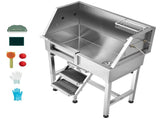 86.4 cm Dog Washing Station, Stainless Steel Pet Grooming Tub Bathtub, Professional Dog Wash Sink V952-BXGCWYG34CZJQTV6N002V0