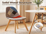 Artiss Dining Table and Chairs Set 3PCS Round 2 Seater Dining Set for Kitchen, Apartment, Dining DSET-TAB90-56FBX2